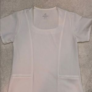 Jockey Brand White Scrub Top